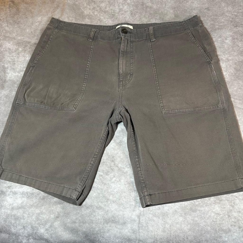 Goodthreads Mens 38 Utility Carpenter Shorts‎ Gray Cotton Blend Casual Comfort
